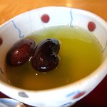 蕎麦処鏑屋響 - 抹茶のゼリー（蕎麦遊膳 響）