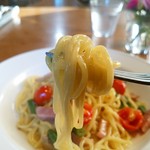 アルバトロス - 生パスタ少し細めになってます。この方が好きかも。