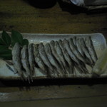 お食事処 青木 - 稚鮎の干物