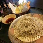 手打そば 満作 - 野菜天ざる蕎麦