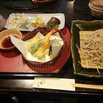 手打そば 満作 - 蕎麦御膳。