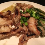 カギロイ - 塩揉み蛸のガーリックフリット 2016.06再訪