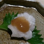 柳寿司 - お通しのハモ