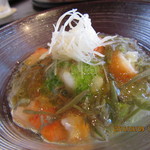 Aguu - 蛸オクラと蓴菜
