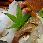 Sekinoya - 香住蟹刺し、白えび