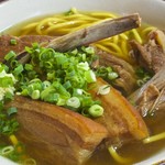 のりば食堂 - 1050円『ソーキ・三枚肉そば』2016年6月吉日