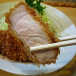 とんかつ燕楽 - この厚み！色みの美しさ！（2010/10）