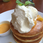 バースブック珈琲 - パンケーキ〜自家製スダチソース付き〜(¥1280)