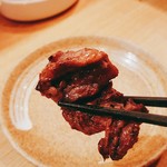 鈴の屋 - 2016/6  牛サガリ炭火焼きのアップ