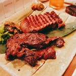 鈴の屋 - 2016/6  極厚・たん元炭火焼きと牛サガリ炭火焼き