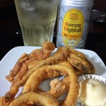 快活CLUB - イカの唐揚げ＋ハイボール