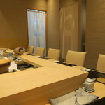 鮨 山浦 - 28年6月　カウンター席