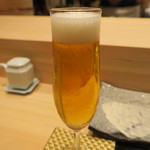 鮨 山浦 - 28年6月　生ビール