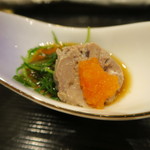 鮨 山浦 - 28年6月　ホシガレイ肝ポン酢