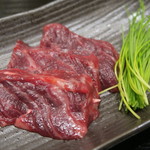 鮨 山浦 - 28年6月　長洲鯨　大蒜醤油