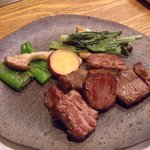 すてーき一郎 - こんな感じで供されます・・・