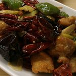 中国料理 菜格 - 鶏肉の山椒唐辛子炒め