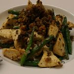 中国料理 菜格 - まこも茸といんげん、ひき肉の炒め物