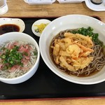めん処 村上家 - 駿河丼天ぷらそばセット