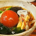 蕎麦 いち - 冷やしトマト蕎麦1,200円