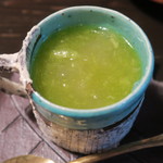 土家 - 28年6月　グレープフルーツゼリーとメロンソース