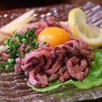 焼肉 いのうえ 吉祥寺店 - 塩ローストビーフのユッケ（1050円）16.6月