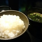 焼肉 誠 - 誠の焼肉セット(1000円) ライス&スープ ※クーポン使用