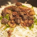 お好み焼き てんご - スジコン入りの洋食焼き　山芋入りでフワフワ