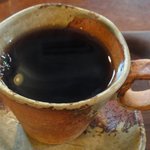 ミドリカフェ - ホットコーヒーのアップ
