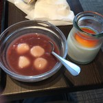 白玉ぜんざい・プリン