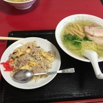 星龍軒 - 塩ラーメンチャーハンセット