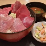 鮪小屋本店 - 三色丼ﾀﾌﾞﾙ　ランチ