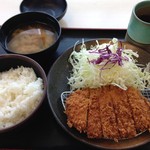 松のや - ロースかつ定食(並)　500円