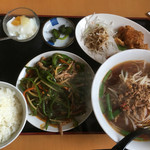 台湾料理 福ちゃん食堂 - 青椒肉絲と台湾ラーメン