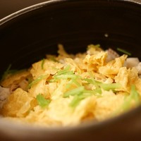 日本料理 晴山 - 揚げ湯葉と蛸の炊き込みご飯