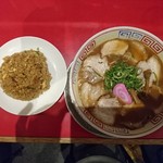 丸高中華そば - 特そば+焼き飯セット