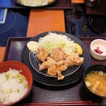 和食よへい - 若鶏の竜田揚げ＋ご飯セット