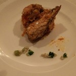 香桃 - 大海老鬼殻焼き 青菜添え