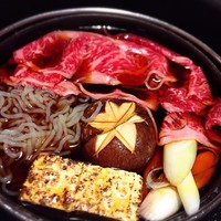 焼肉 銀座コバウ 特別室 - すき焼き。