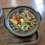 三八屋 - 料理写真:味噌煮込みうどんｗｉｔｈ生たまご