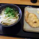 ぶっかけうどん こむぎ さくら製麺所。 - ひやかけ：むね天 2016.6