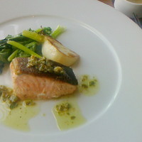 MAIN DINING by THE HOUSE OF PACIFIC - 秋鮭と蕪のソテー