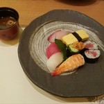 きし田 - 「寿司セット」1,500円税込