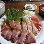 ベーコンステーキ定食　1,050円（2010.9）