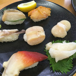 Sushiro - 貝の盛り合わせ9種類