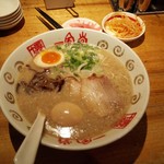 博多 一風堂 - 2016.6.26 白中 玉子トッピング