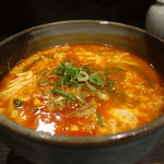 炭火焼肉 清次郎 - ☆ピリ辛のスープ＼(^o^)／☆