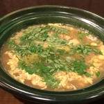 徳山鮓 - くまなべのお雑炊！！美味しいくまさんに感動です！