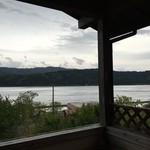 徳山鮓 - 展望露天風呂「望鏡亭」から余呉湖を望む。。。