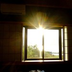 徳山鮓 - 翌朝は朝6時前には窓から射し込む眩しい太陽の光に起こされました